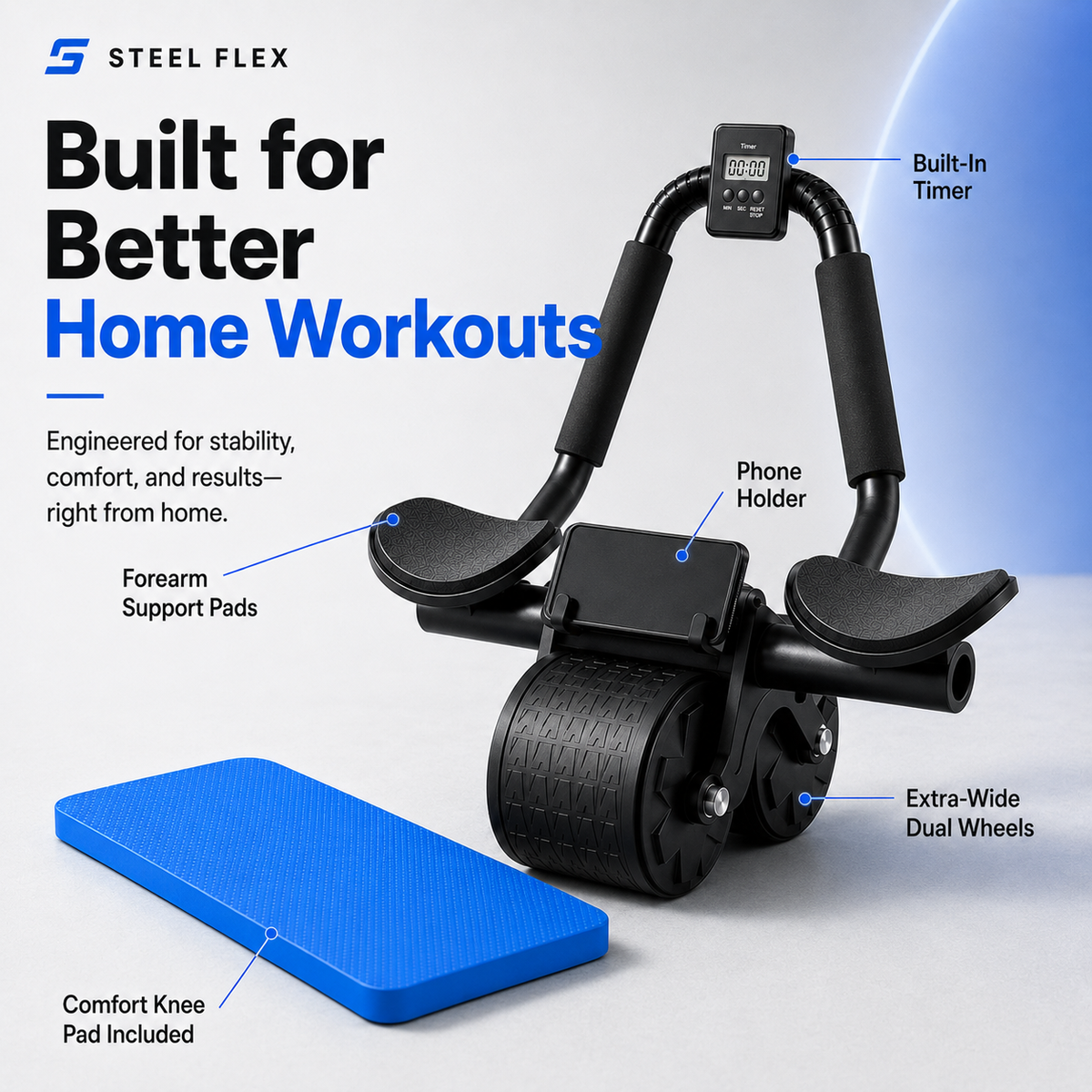Steel Flex™ Ab Roller