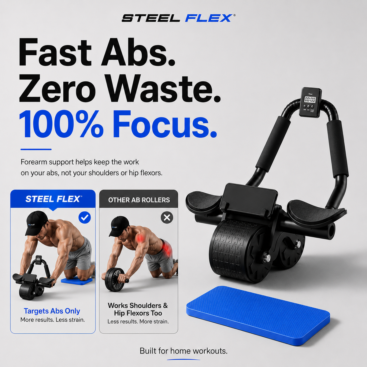 Steel Flex™ Ab Roller